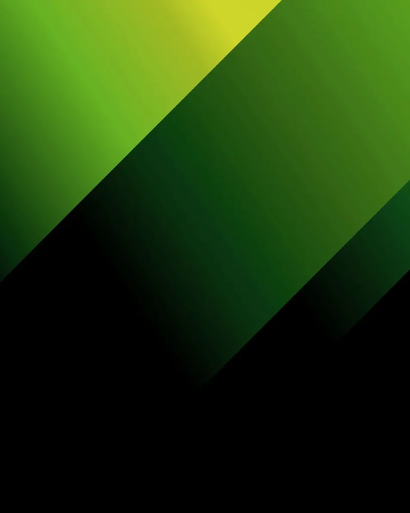 Abstract diagonal green shapes